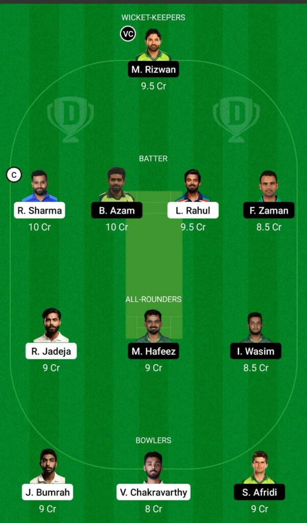 IND vs PAK Dream11