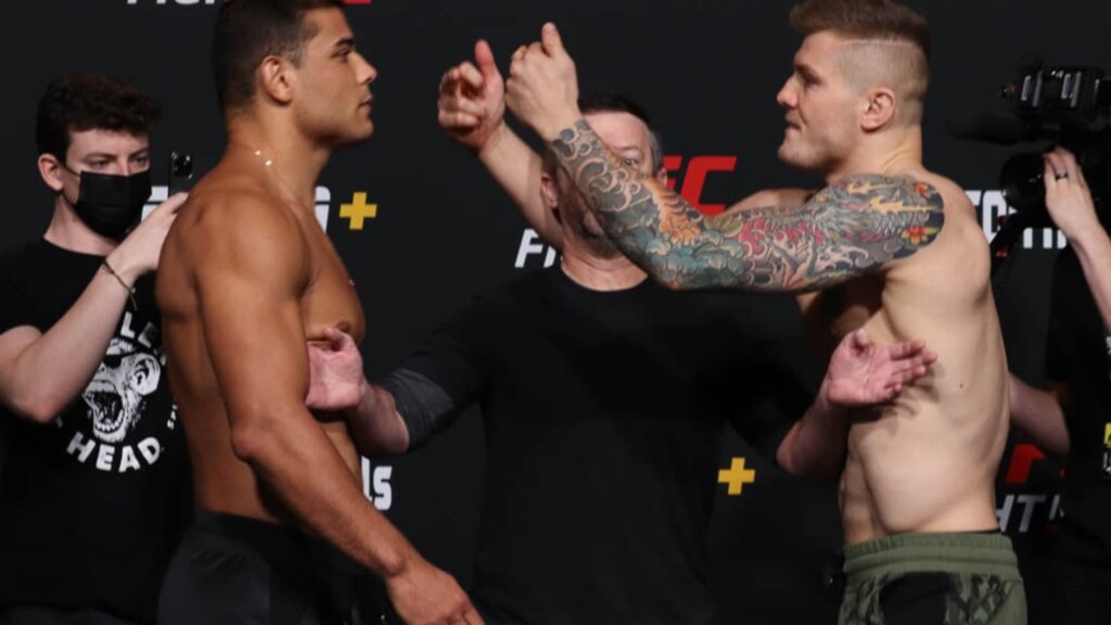 Paulo Costa Marvin Vettori UFC Vegas 41 weigh ins