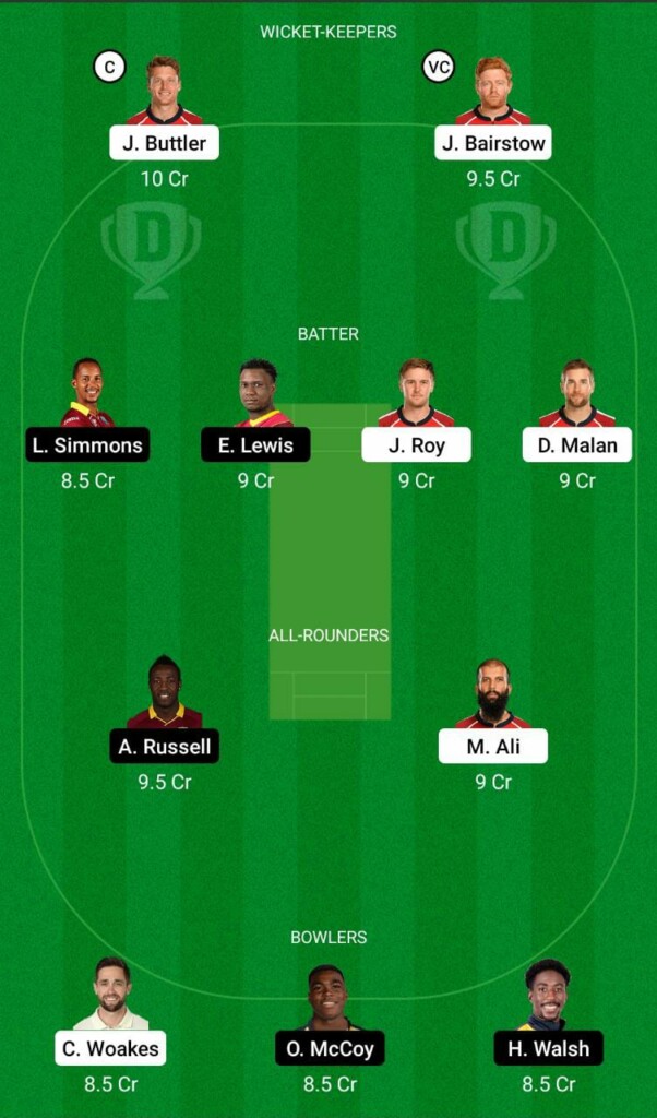 ENG vs WI Dream11