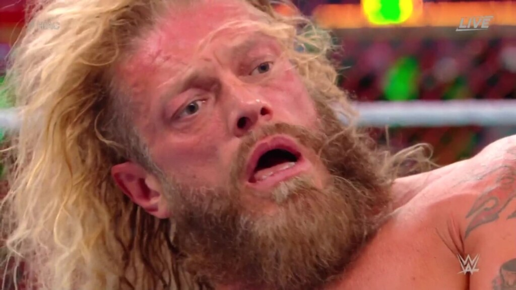 Edge was in shock after Seth Rollins kicked off a spear at Crown Jewel 2021