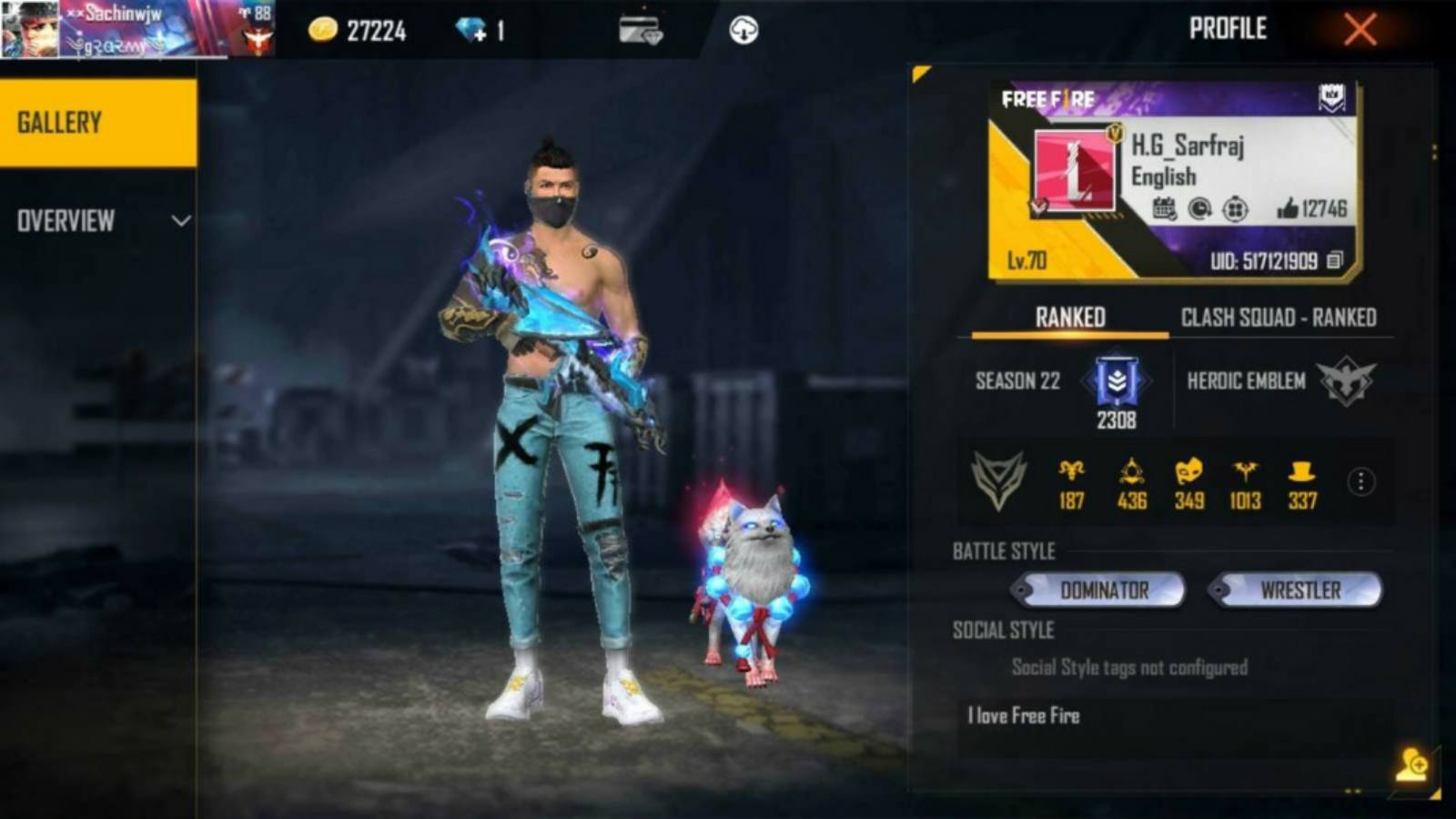 Helping Gamer Free Fire ID, Stats, K/D Ratio, YouTube Channel, Headshot Rate, Monthly Earnings, And More For October 2021