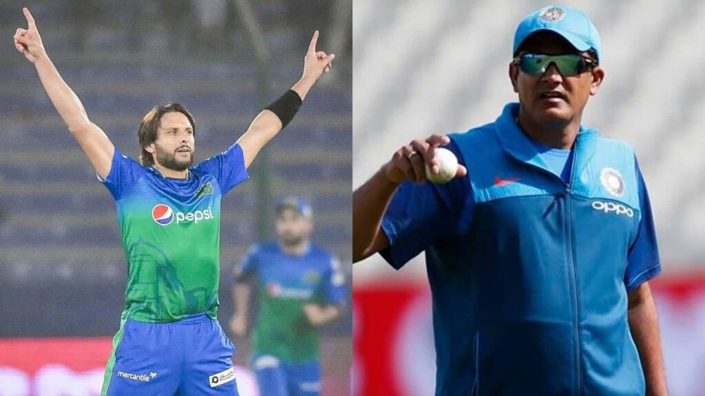 Shahid Afridi and Anil Kumble