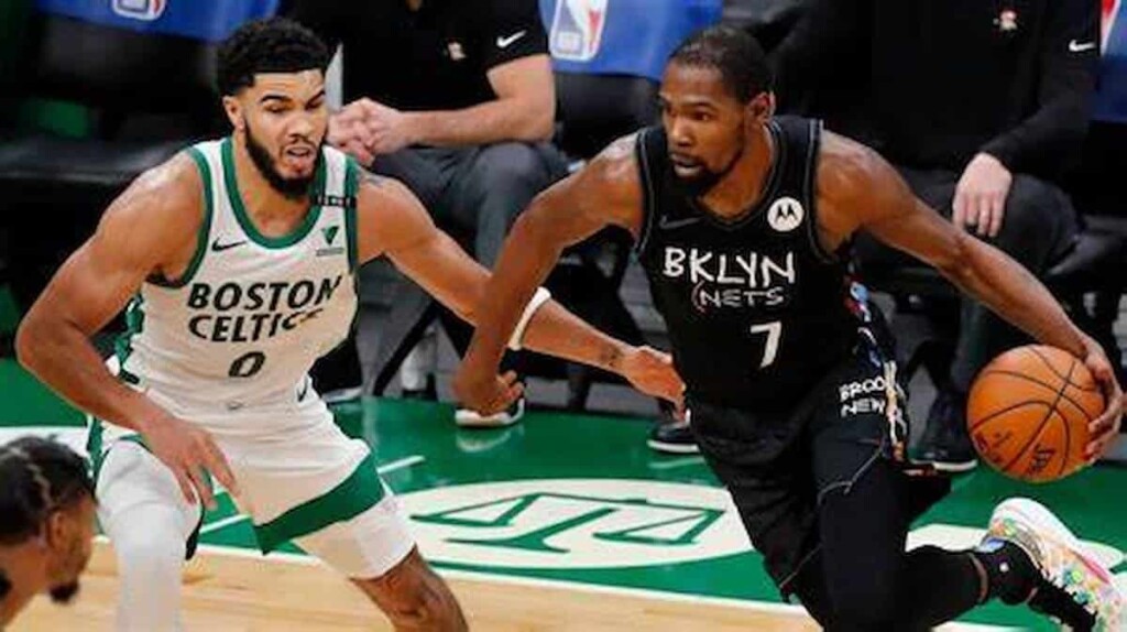 Jayson Tatum and Kevin Durant