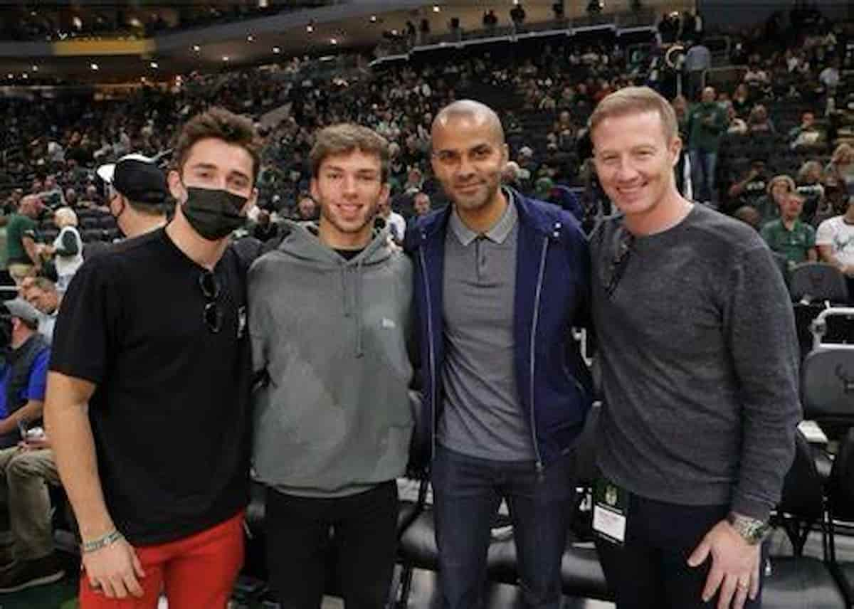 Ace Formula 1 Drivers Sit Courtside in Bucks vs Nets Season Opener Ahead of US Grand Prix