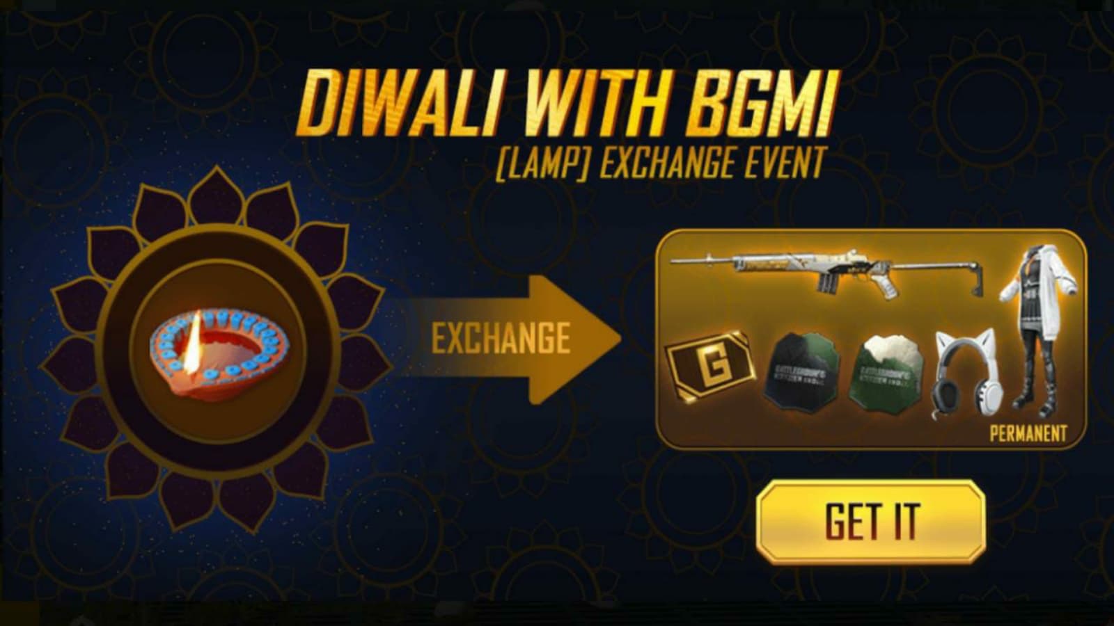 How to get the Cool Cat Set and Rockstar Mini 14 skin in Lamp Exchange Event BGMI?