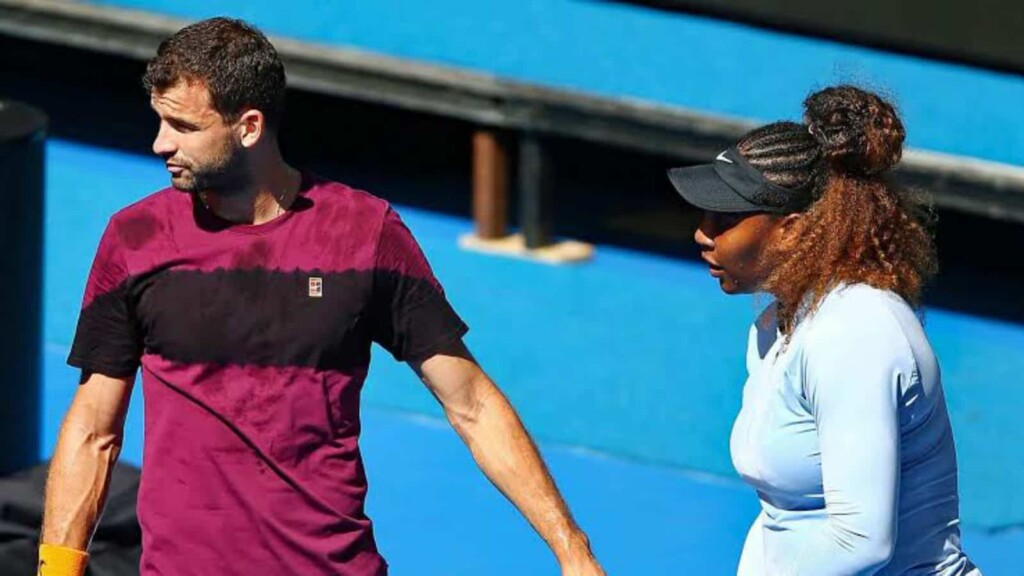 Grigor Dimitrov with Serena Williams