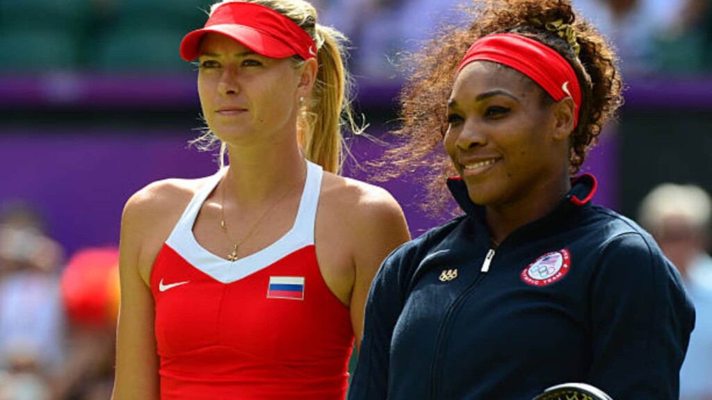 Maria Sharapova and Serena Williams