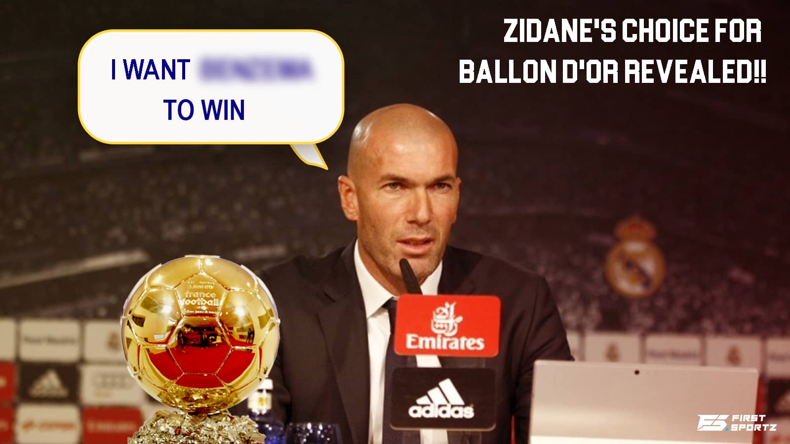 Zidane names this Real Madrid player as his Ballon d’Or 2021 pick