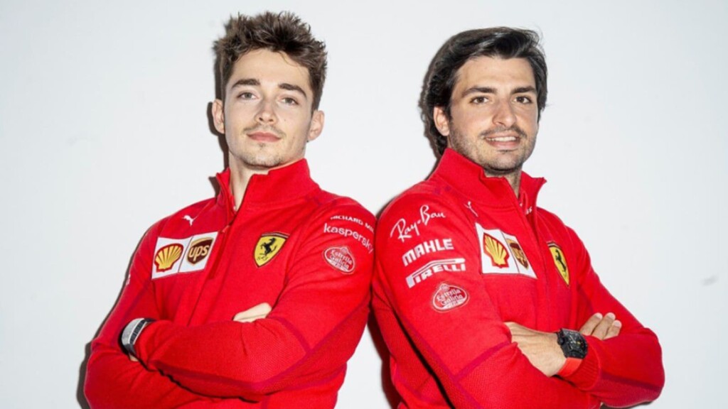 Carlos Sainz and Charles Leclerc