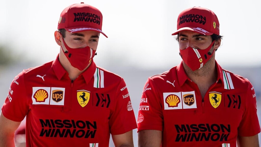 Carlos Sainz and Charles Leclerc