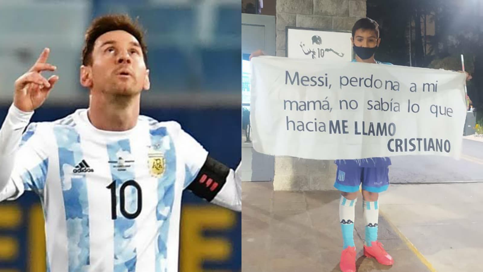 11-year old Lionel Messi fan apologises to Argentine after being named after Cristiano Ronaldo