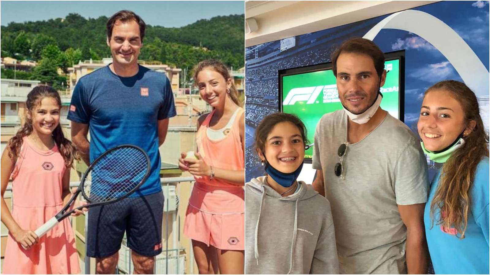 ‘Mazie Grille 3.0’ Roger Federer reacts to Rafael Nadal meeting ‘rooftop tennis girls’ Carola and Vittoria