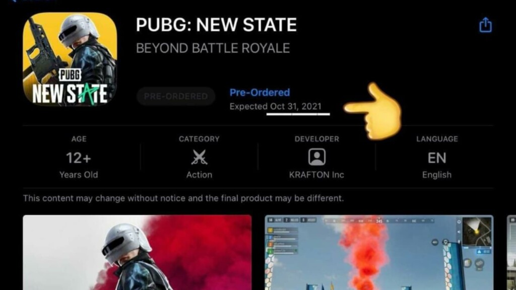 Krafton might announce the release date of PUBG New State on October 19th