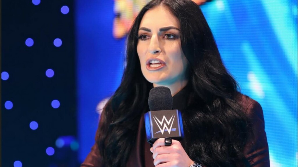 Sonya Deville as a WWE official