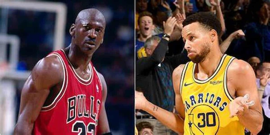 Michael Jordan and Stephen Curry