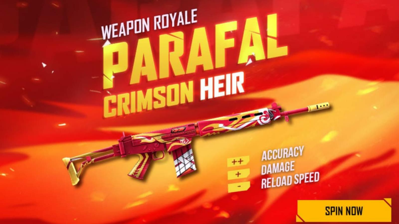 How to get the Parafal Crimson Heir in Free Fire weapon royale?