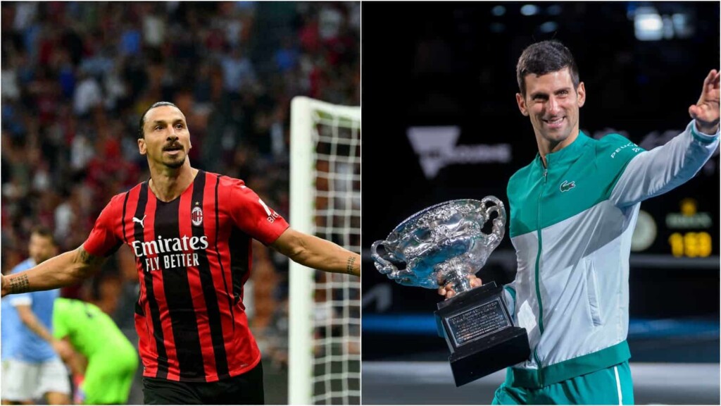 Zlatan Ibrahimovic and Novak Djokovic