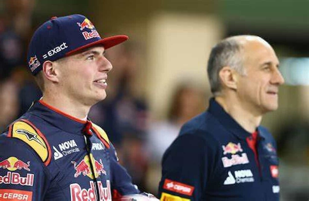 Max Verstappen and Franz Tost