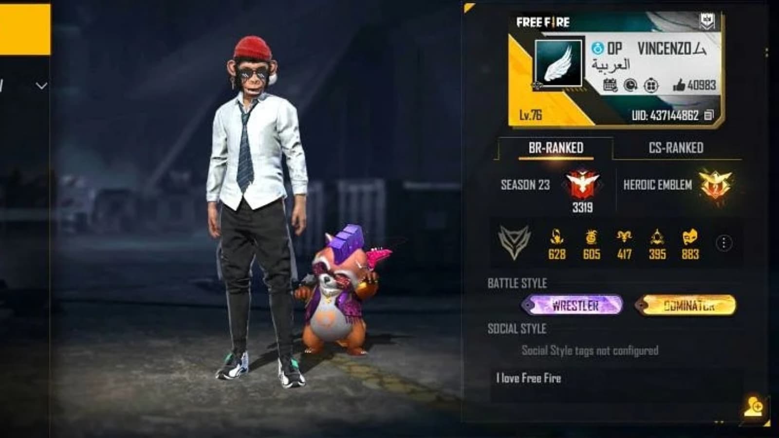 OP Vincenzo Free Fire ID, K/D Ratio, Stats, Headshot Rate, YouTube Channel, Monthly Income And More For October 2021