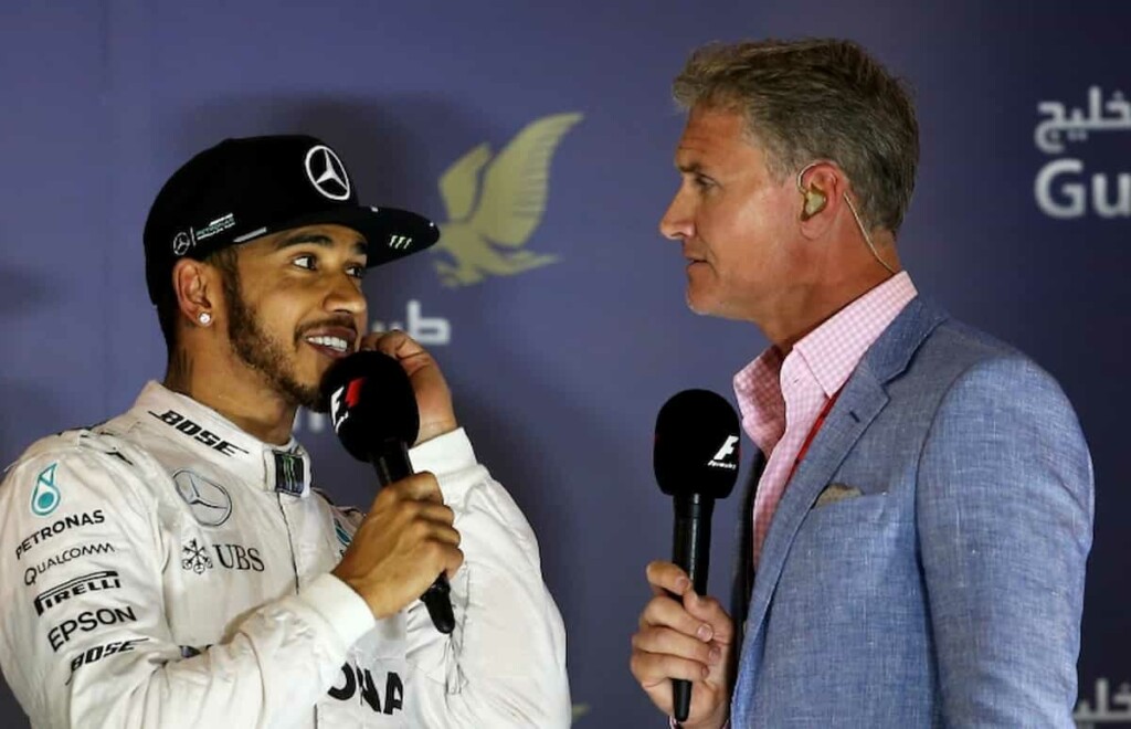 Lewis Hamilton and David Coulthard