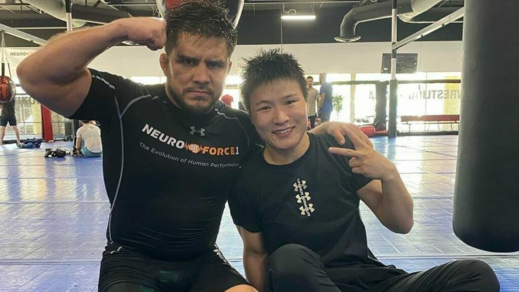 Henry Cejudo and Zhang Weili