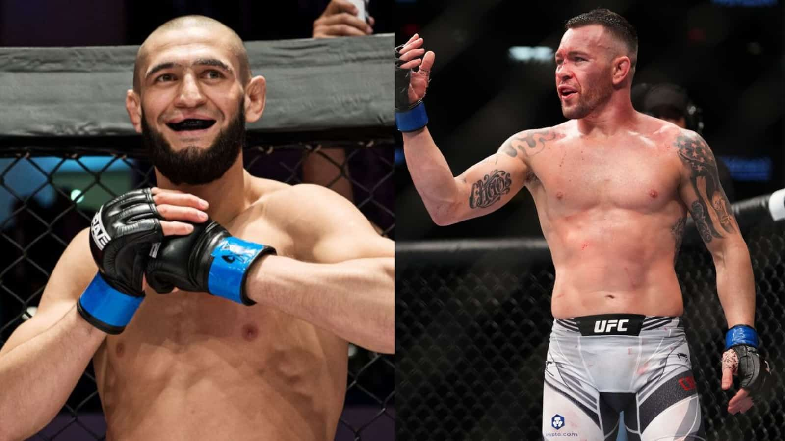 “Let’s go b*tch fight me,” Khamzat Chimaev adds Colby Covington to his hit-list, threatens to take Colby’s heart out in a fight