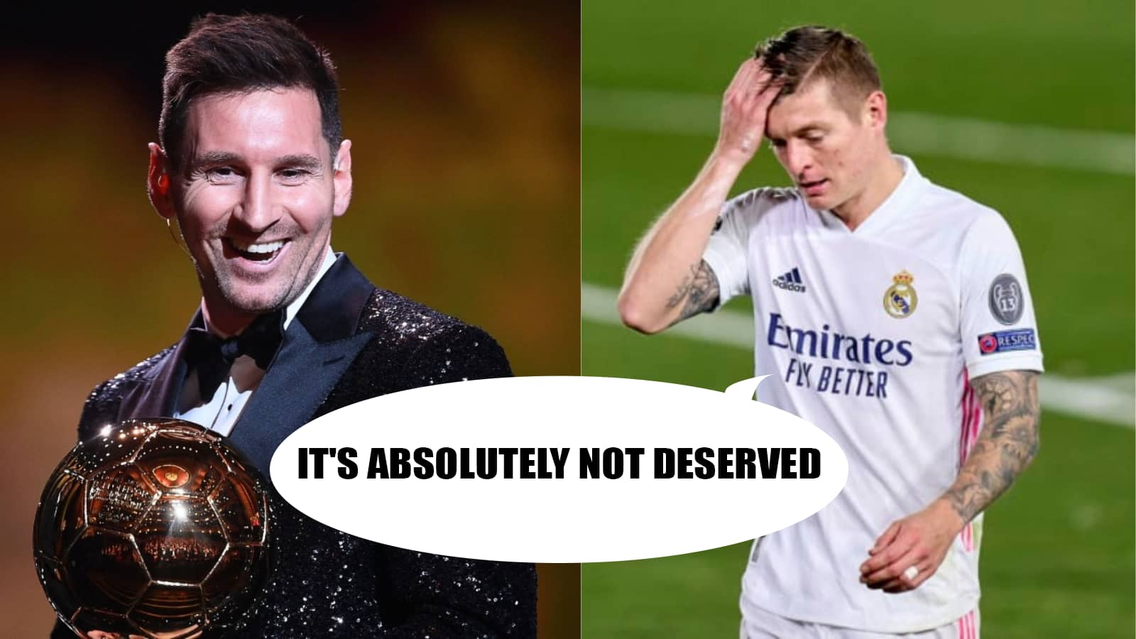 “It’s absolutely not deserved,” Toni Kroos slams Lionel Messi’s Ballon d’Or win; names his teammate as deserving winner instead