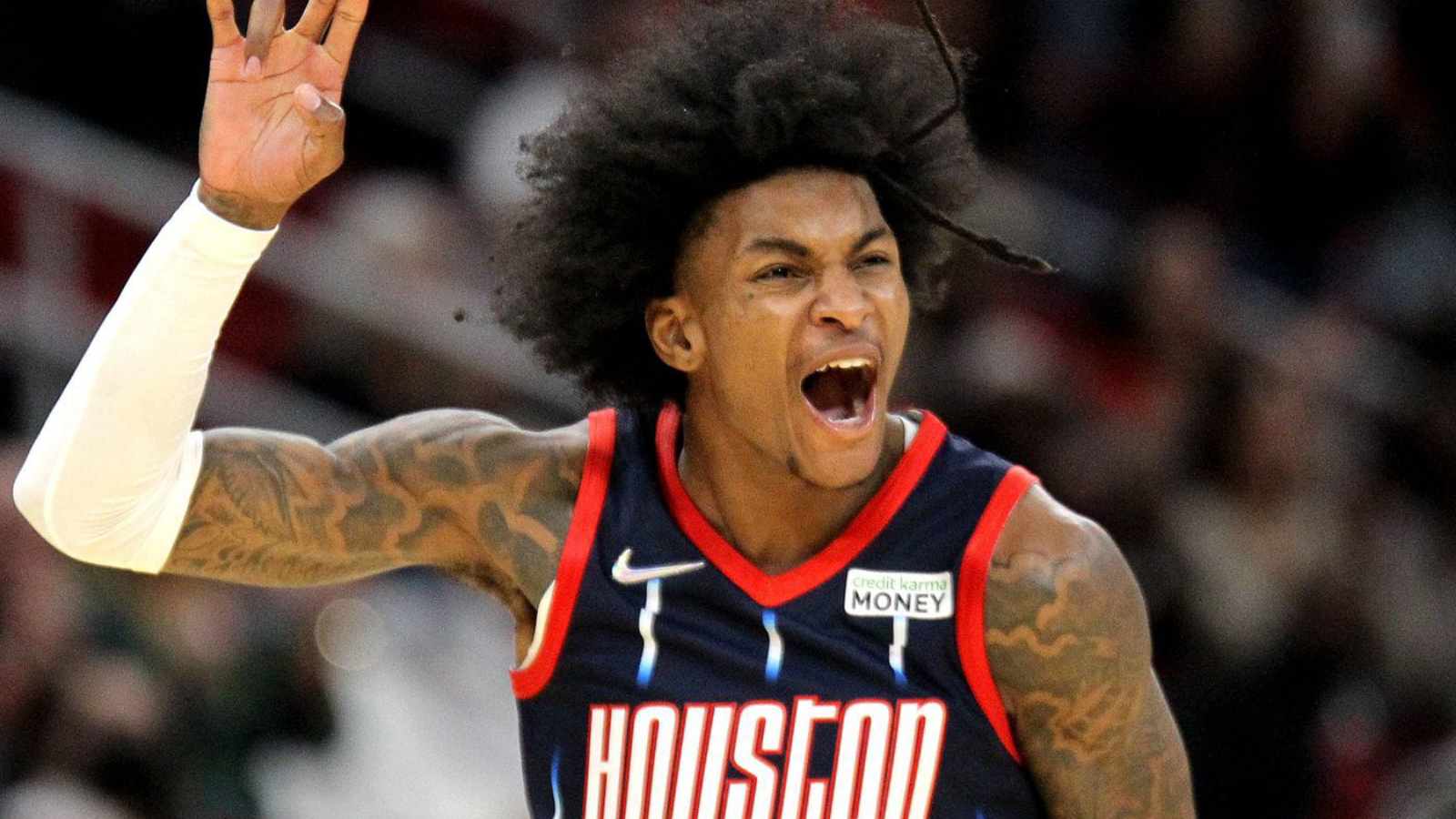 Watch: Houston players prompt Kevin Porter Jr to record first ever triple-double vs Thunder