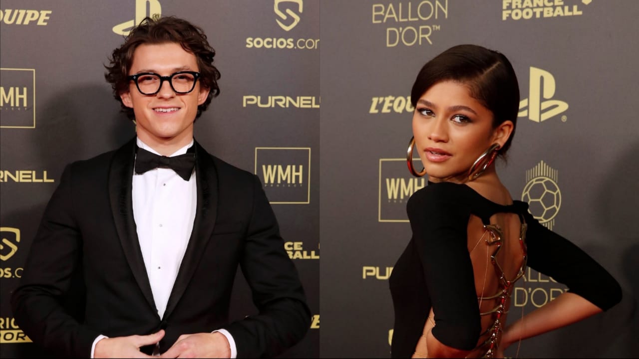 Spiderman No Way Home stars Tom Holland and Zendaya spotted at Ballon d’Or award ceremony