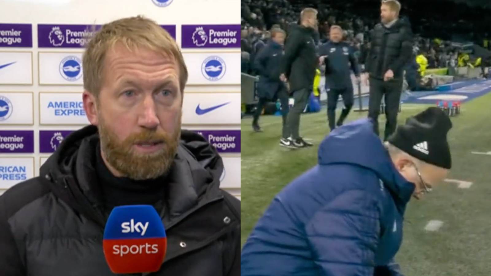 Brighton manager Graham Potter’s savage response on being booed by fans after their draw against Leeds