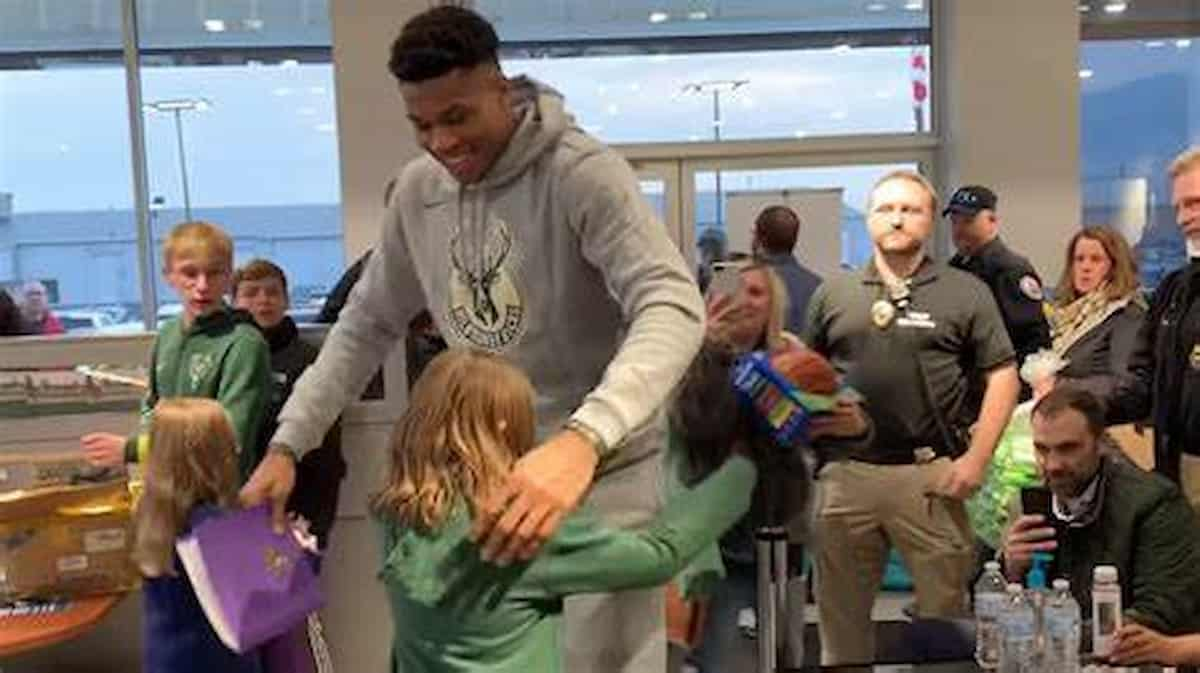 Watch: Giannis Antetokounmpo wins heart courtesy to another epic interaction with a young fan after Bucks vs Nuggets matchup