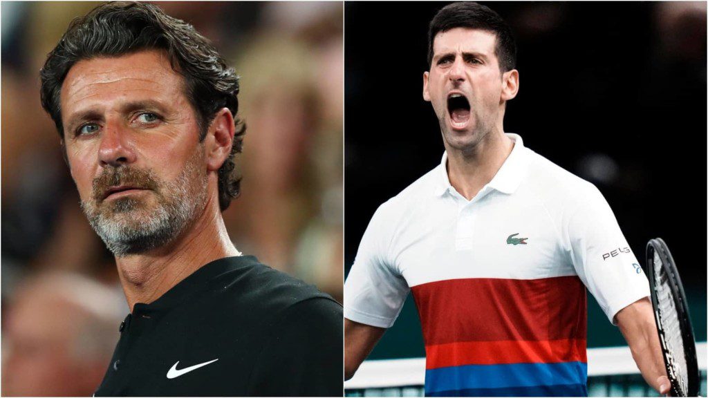 Patrick Mouratoglou and Novak Djokovic