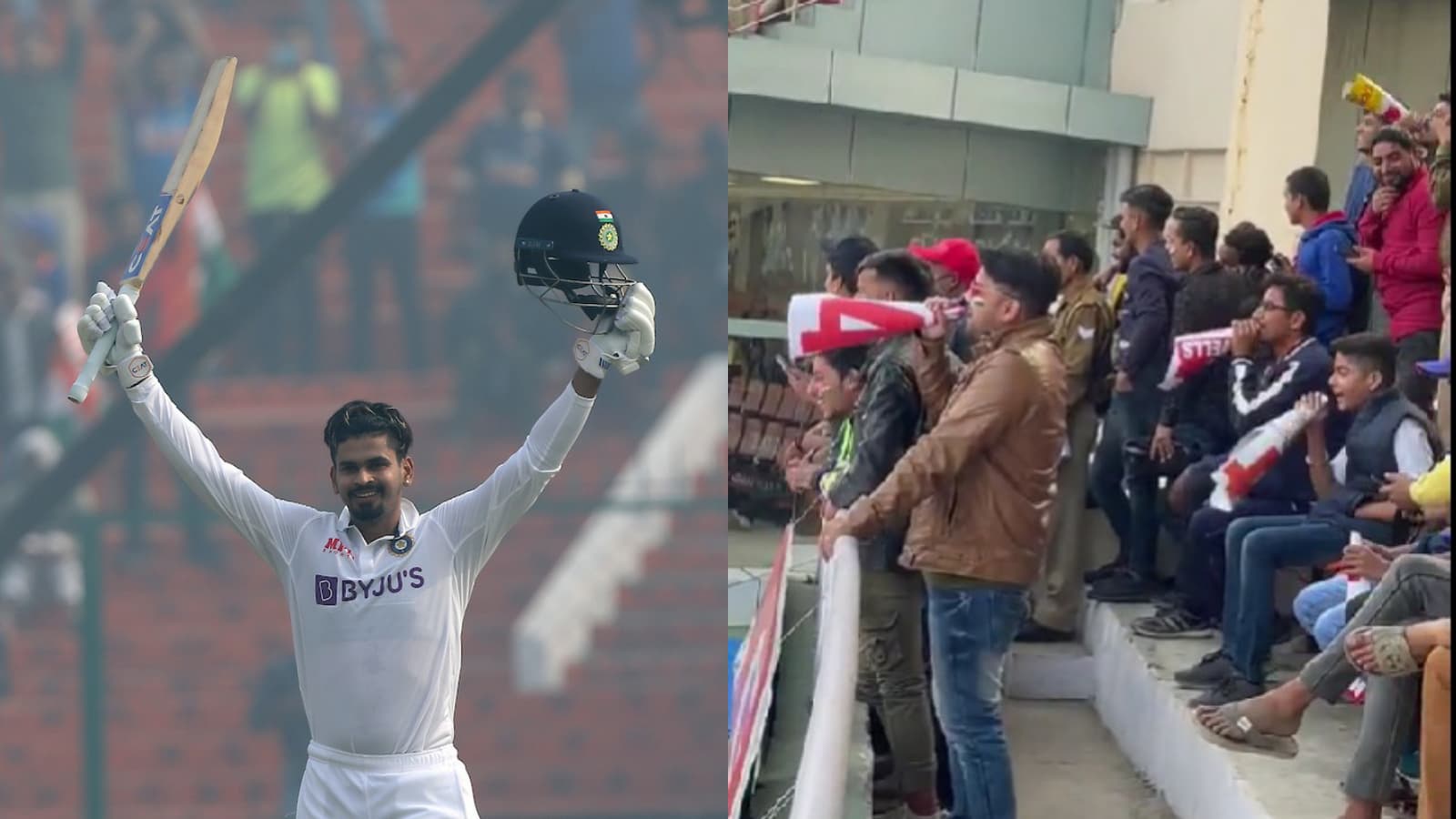 WATCH: Kanpur crowd chants Shreyas Iyer’s “favourite chant” as he bats on his Test debut