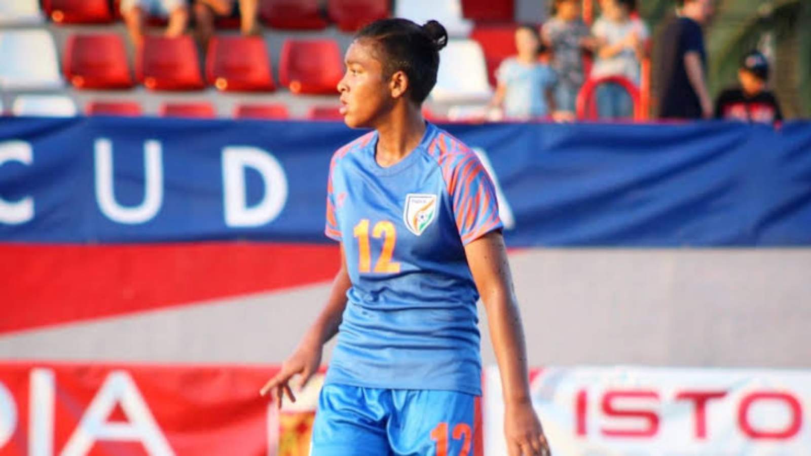 WATCH: Manisha Kalyan etches history for Indian football by scoring a stunner against the Brazilian side