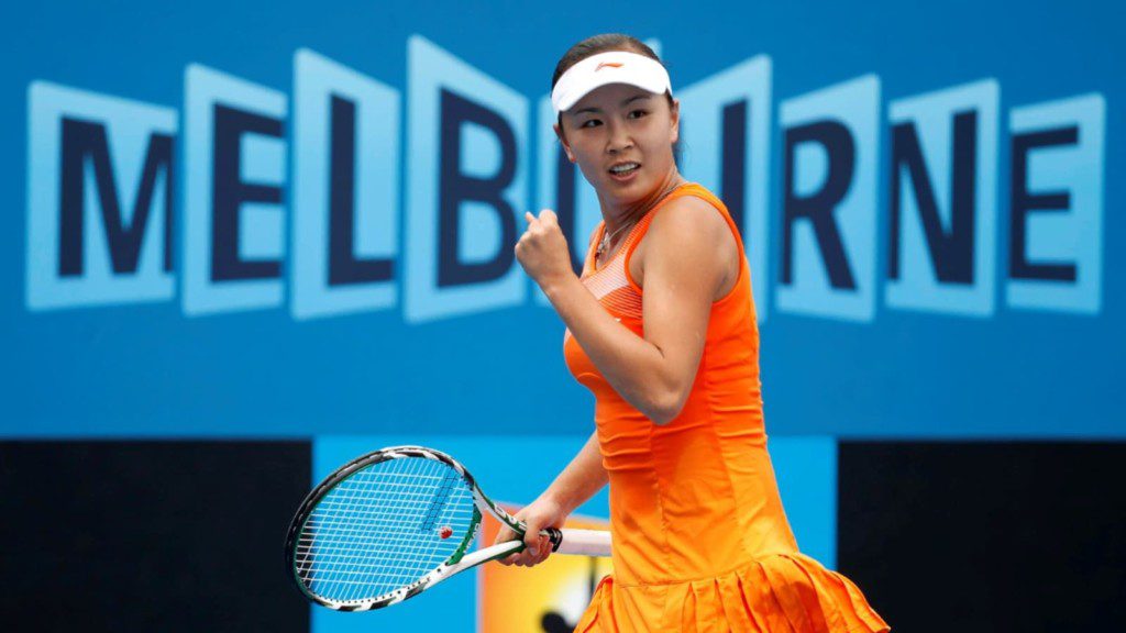 Former women's doubles No. 1 Peng Shuai at the Australian Open