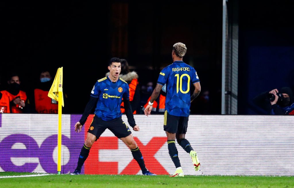 Cristiano Ronaldo celebrates against Villarreal