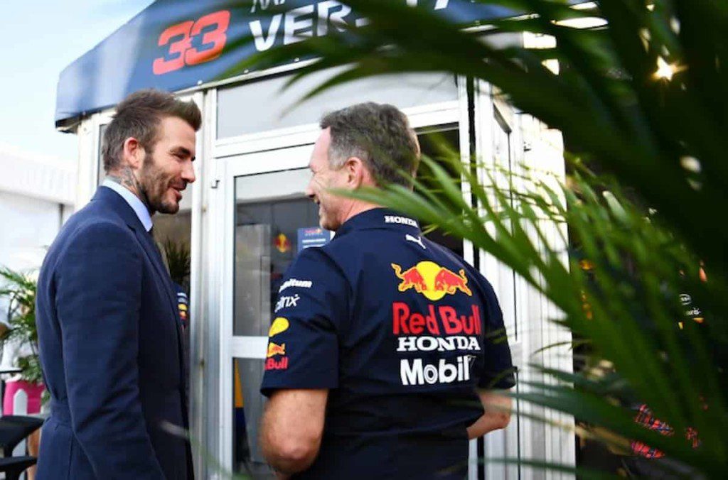 david beckham and christian horner