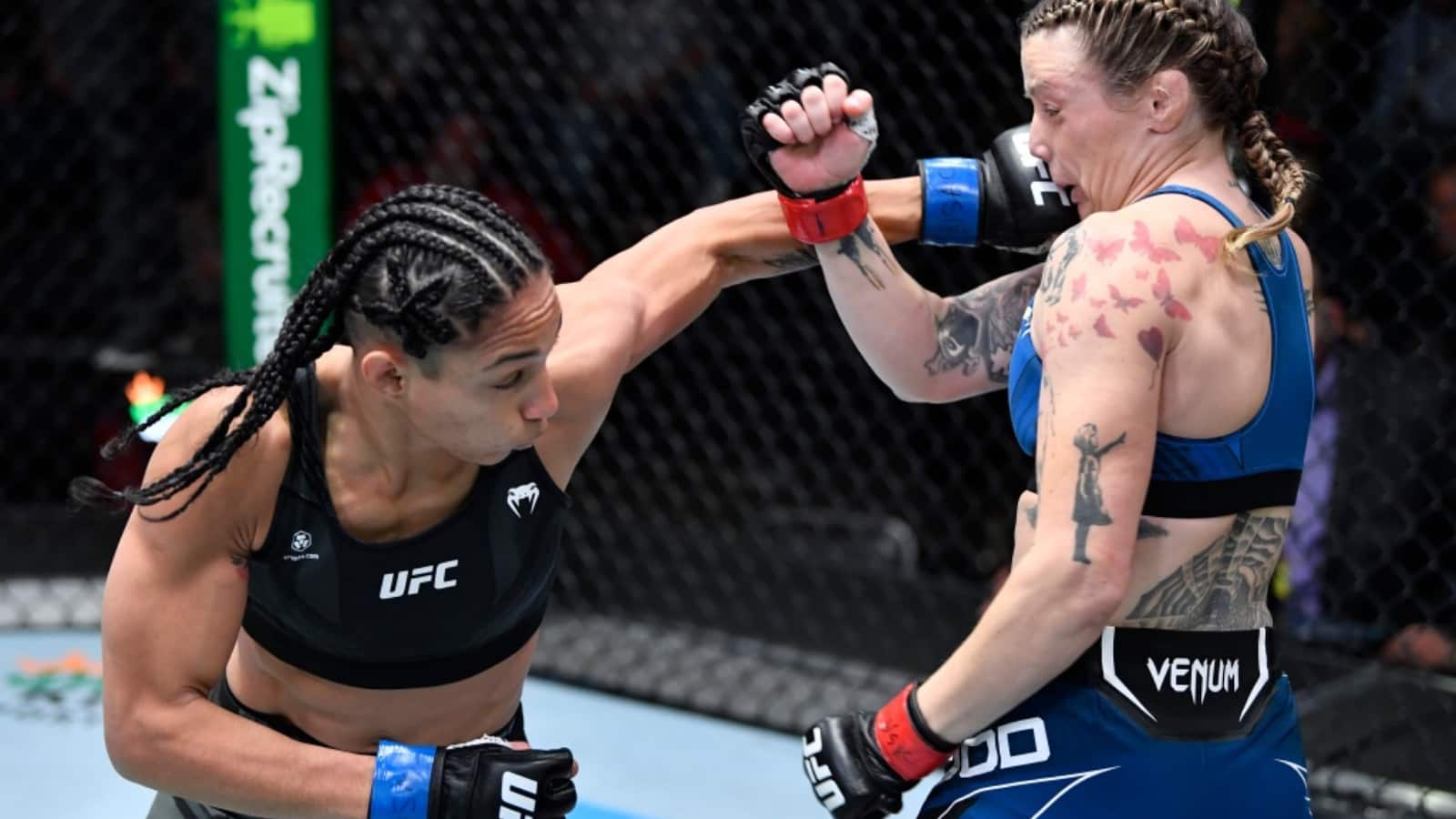 UFC Vegas 43: Taila Santos submits Joanne Wood in the very first round