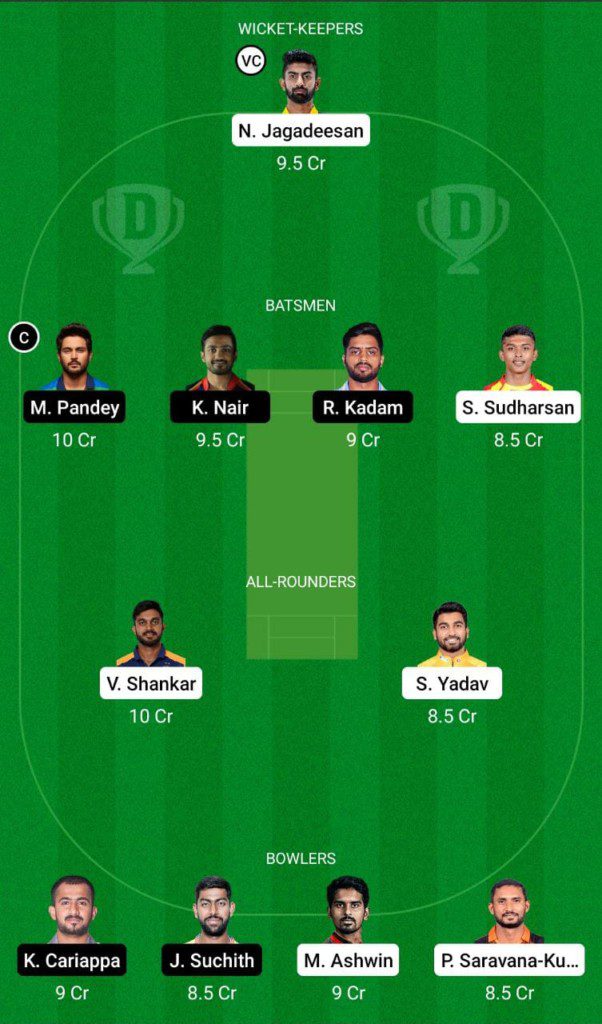 TN vs KAR Dream11