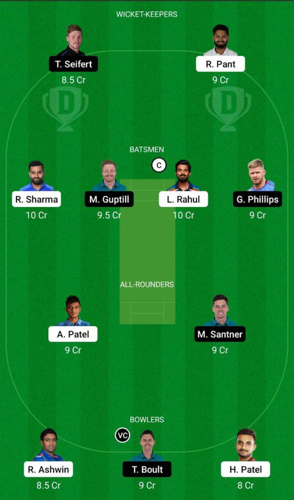 IND vs NZ Dream11