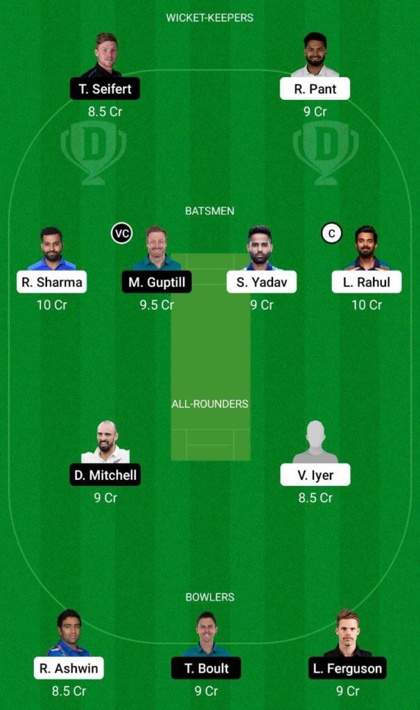 IND vs NZ Dream11