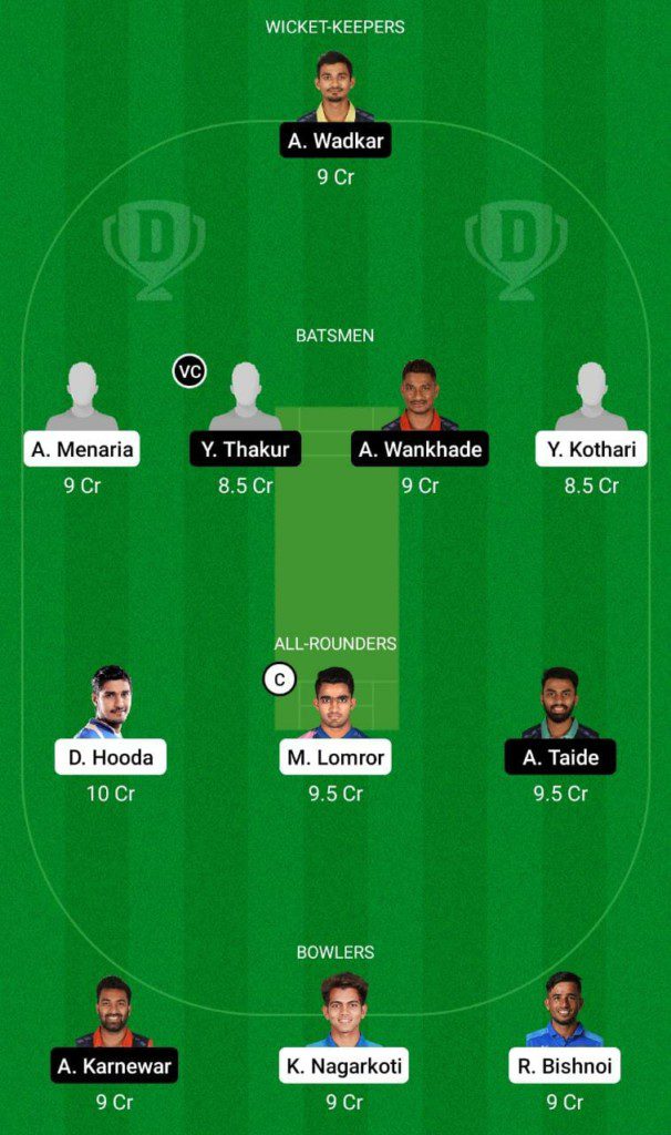 RJS vs VID Dream11