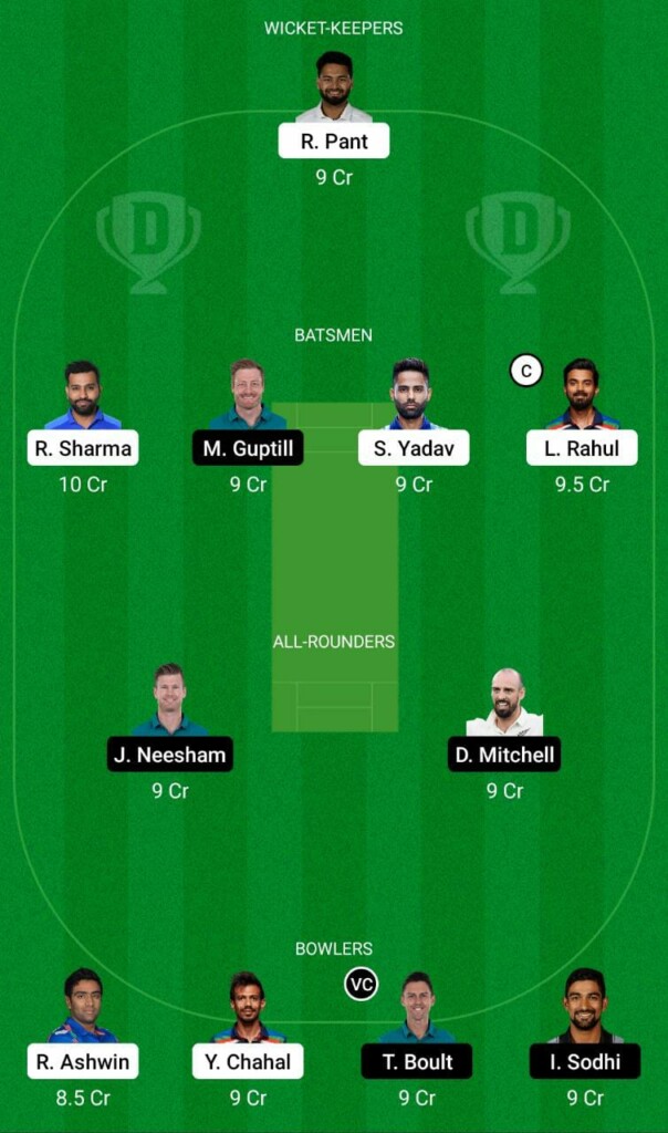 IND vs NZ Dream11