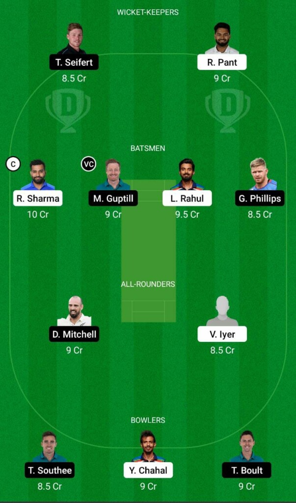 IND vs NZ Dream11