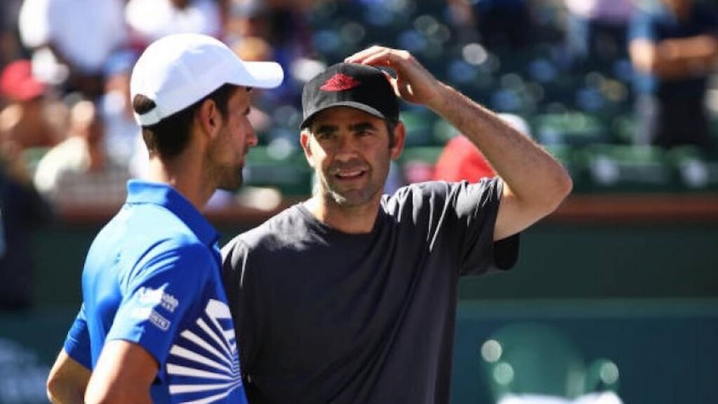 Novak Djokovic and Pete Sampras