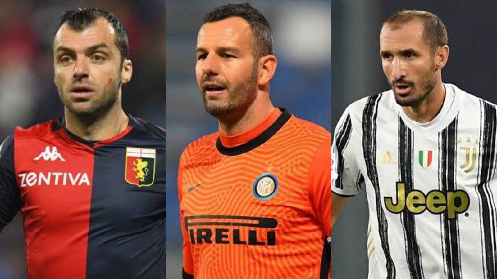 5 active Serie A players with most appearances in the league