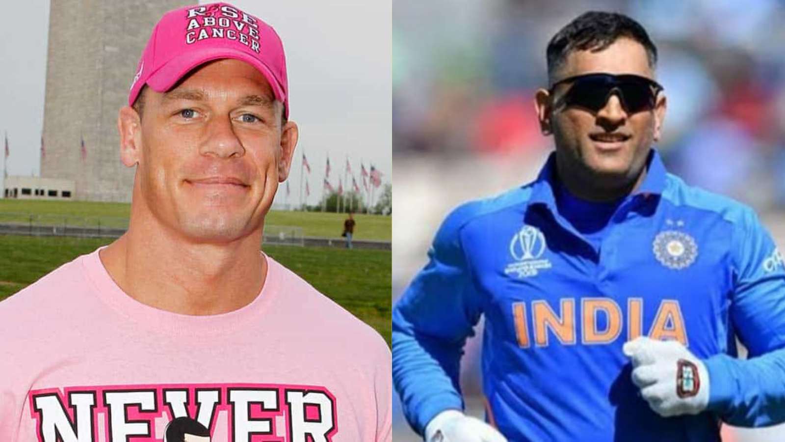 WWE Superstar John Cena shares cricketer MS Dhoni’s photo