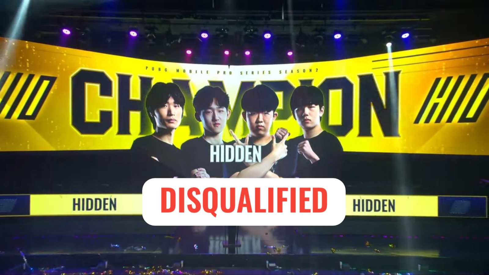 Krafton disqualifies Team Hidden from PUBG Mobile Global Championship 2021, Warrior Esports to take the slot