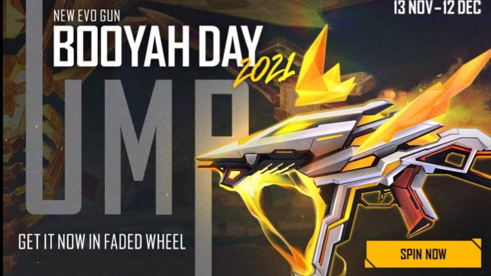 How to get the UMP Booyah Day 2021 in Free Fire Faded Wheel?