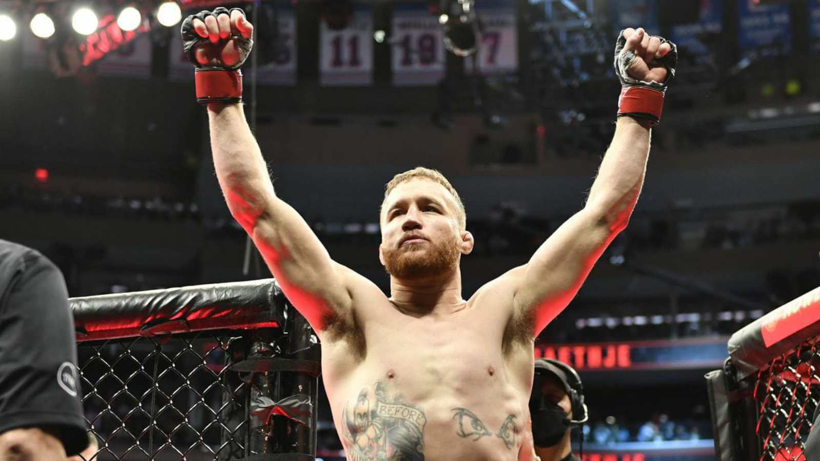 “I have to fight the winner of Oliveira and Poirier to justify the integrity of this sport,” Justin Gaethje demands nothing less than a title shot after UFC 268